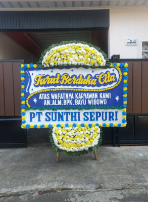Papan Bunga Duka di Cirendeu